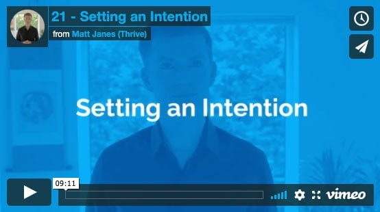 Setting an Intention