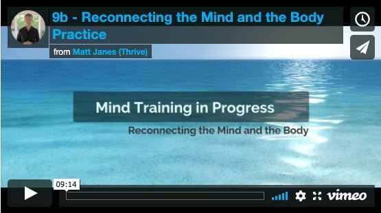 Reconnecting the Mind and Body Practice